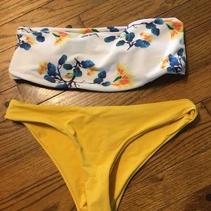 Zaful Swim bikini with Bandeau top size medium